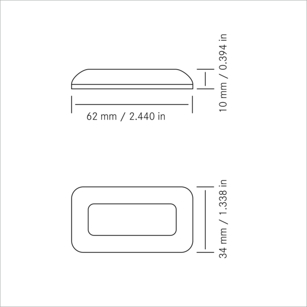 F-5 LED Aufbauleuchte Zeichnung