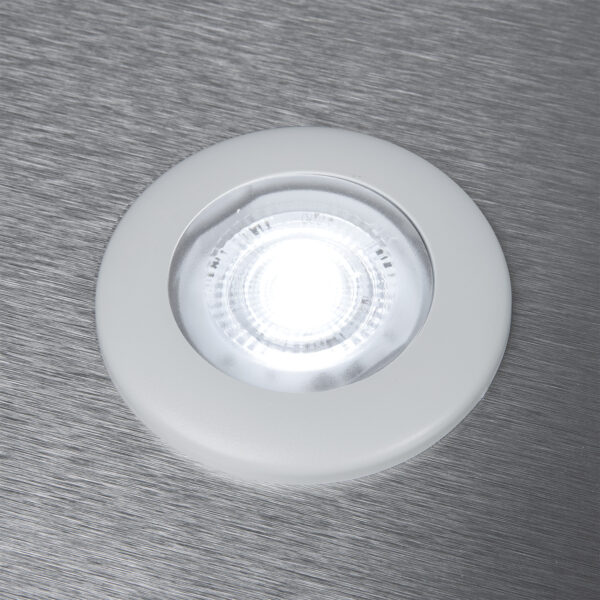 LED-Einbauspot F-190 kaltweiß-grau