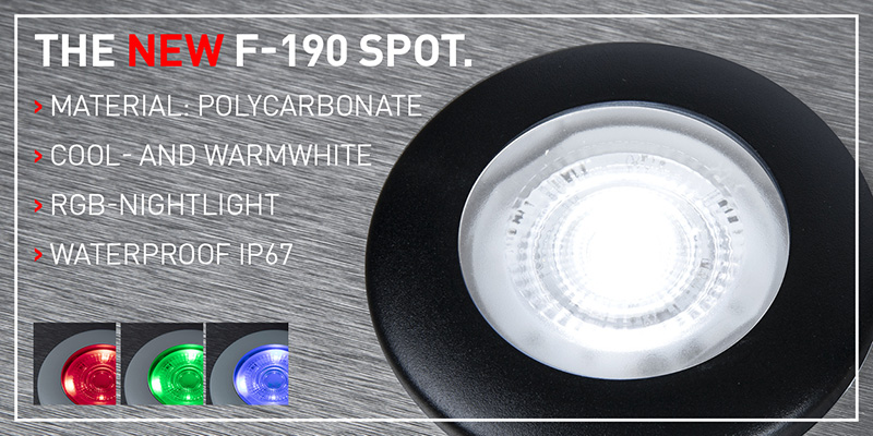 Wasserdichter LED- Einbauspot Frensch F-190