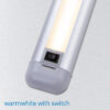 LED Streifenleuchte warmweiß mit Schalter F-120