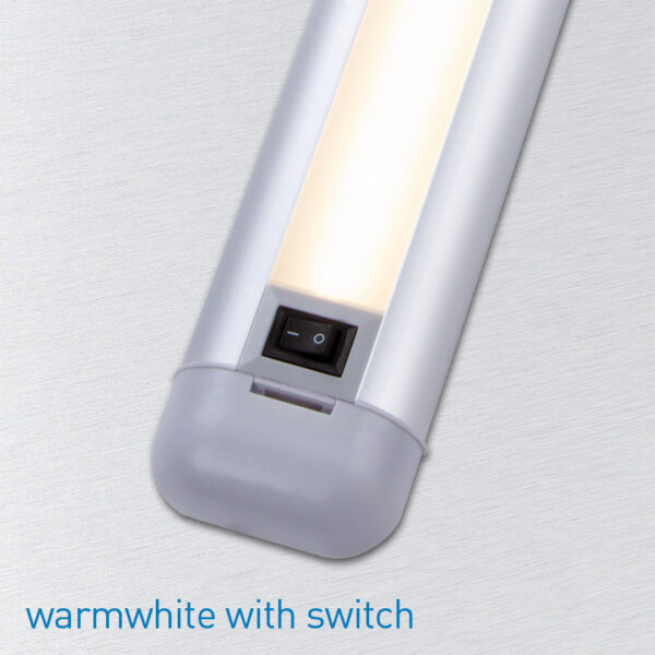 LED Streifenleuchte warmweiß mit Schalter F-120